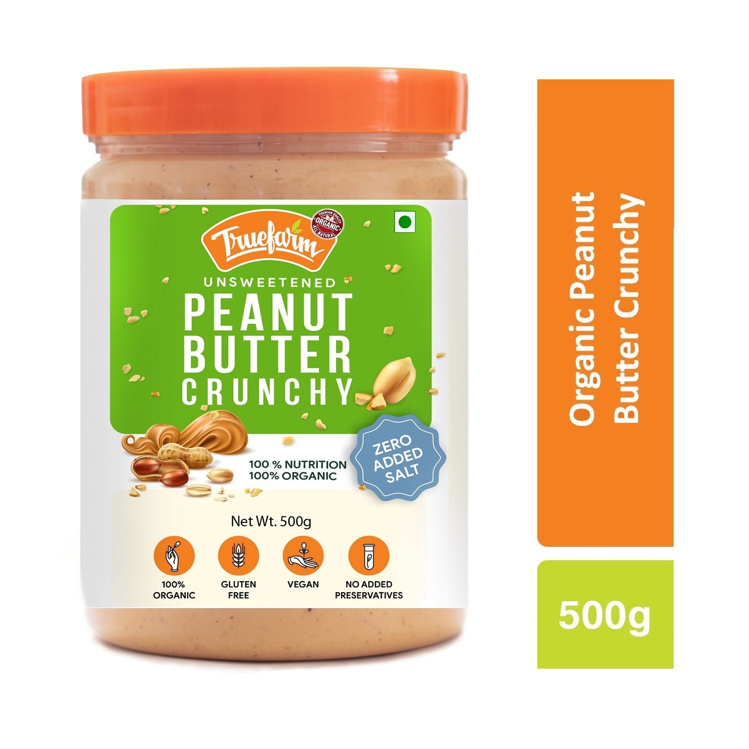 Organic Peanut Butter (Crunchy) (500g)