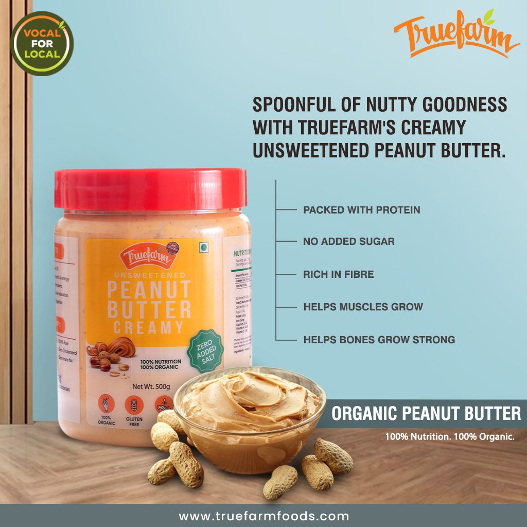 Organic Peanut Butter (Creamy) (500g)