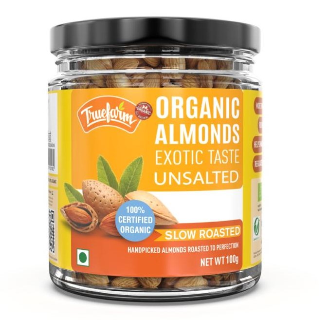 Organic Roasted Almonds (100g)